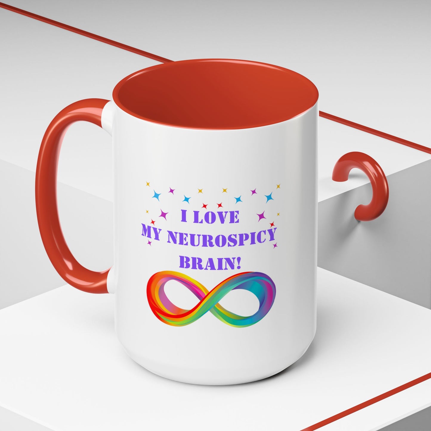 Neurospicy mug Morning affirmation mug I love my neurospicy mug NeuroDivergent mug spectrum gift Christmas gift for her gift for him bestie