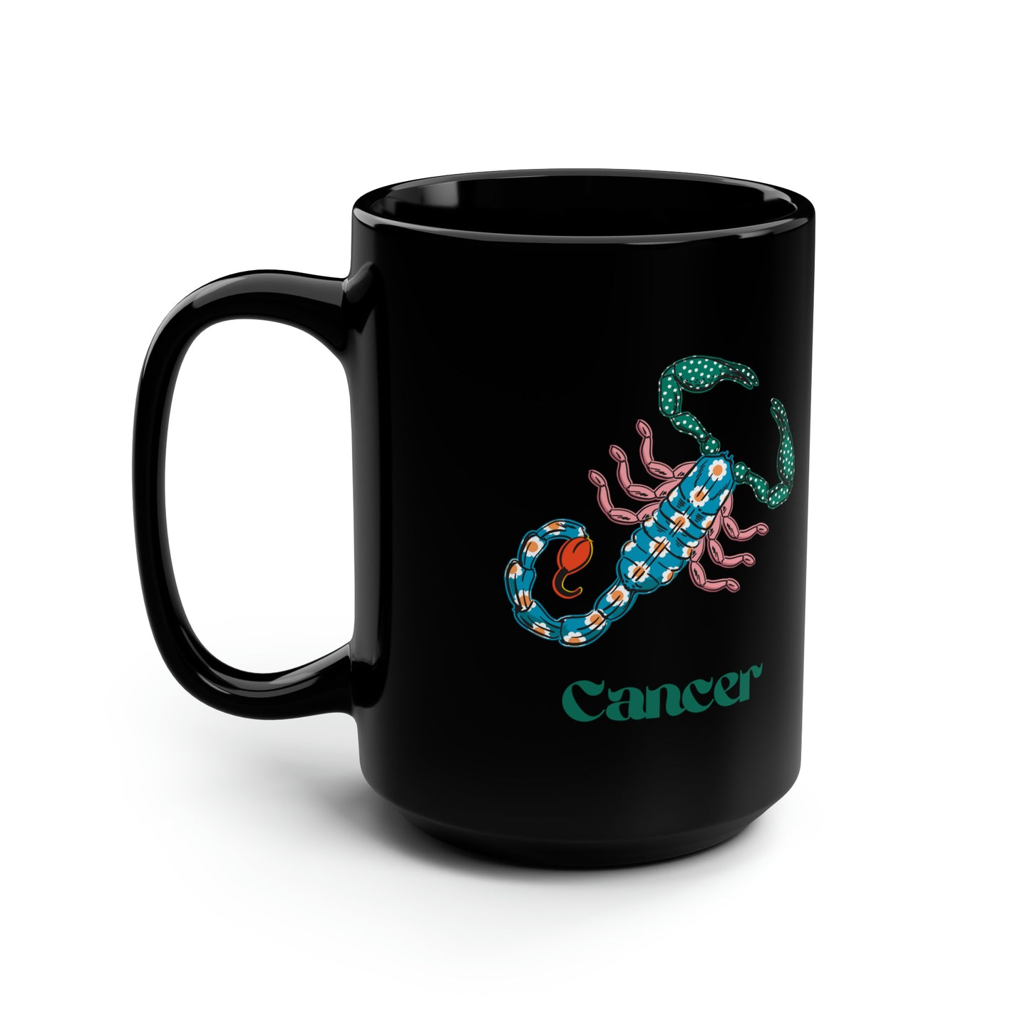 Cancer zodiac sign mug Black ceramic Mug 15oz birthday gift gift cancer zodiac sign gifts World Tour Tickets Leo zodiac merch office Christmas