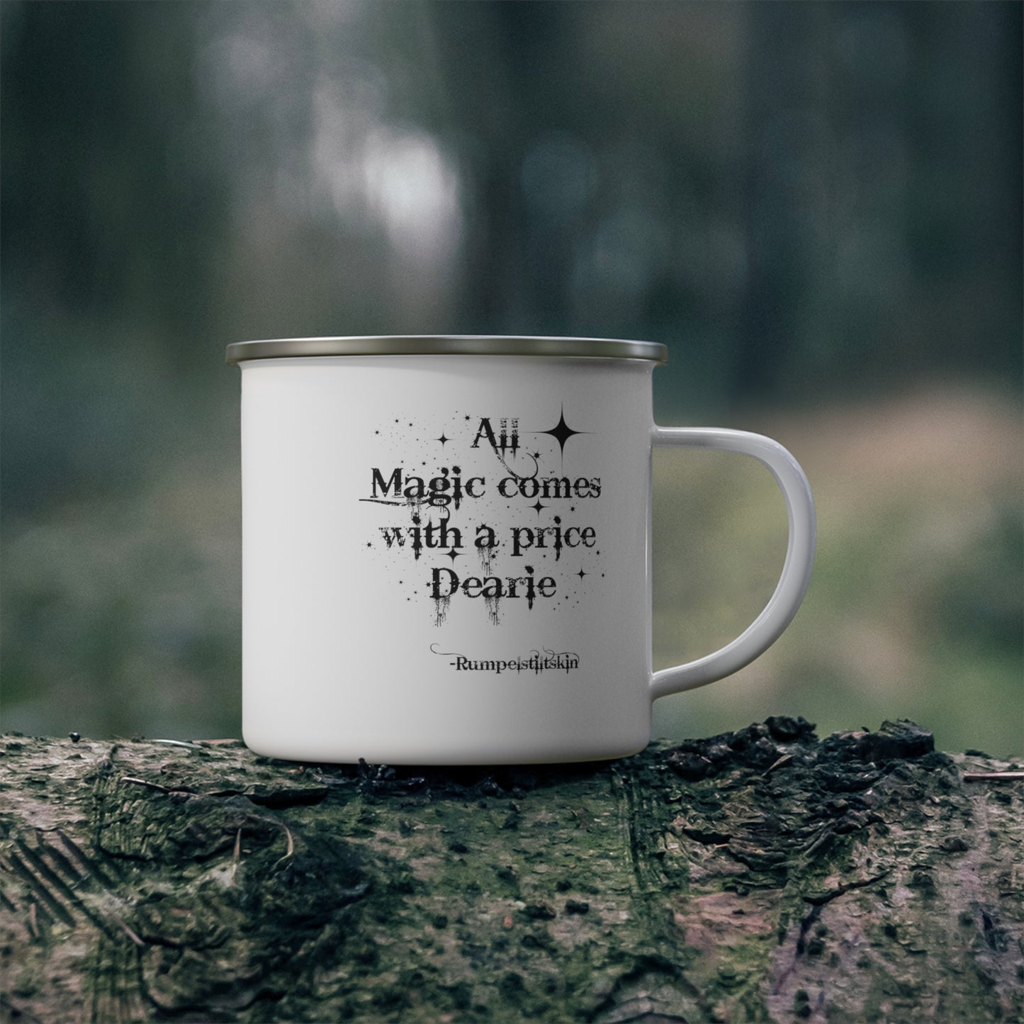 Once upon a time mug, Gift for her, Gift for him, Unisex gifts, gift for wife,gift for Mom, gift for wife, Christmas gift for her Enamel Cam