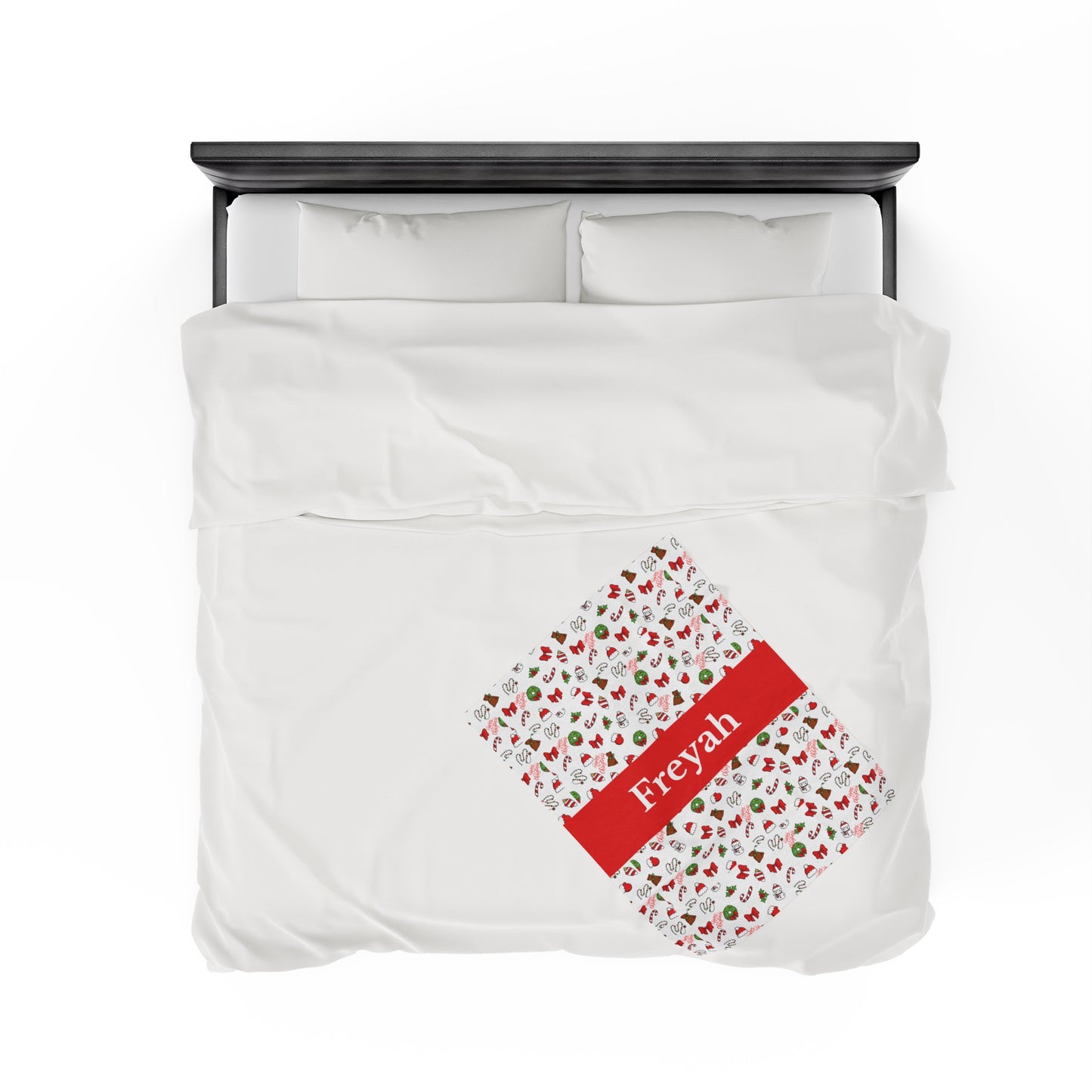 Christmas Blanket kids custom name christmas blanket Merry christmas personalized blanket Movie watching blanket Velveteen Plush Blanket