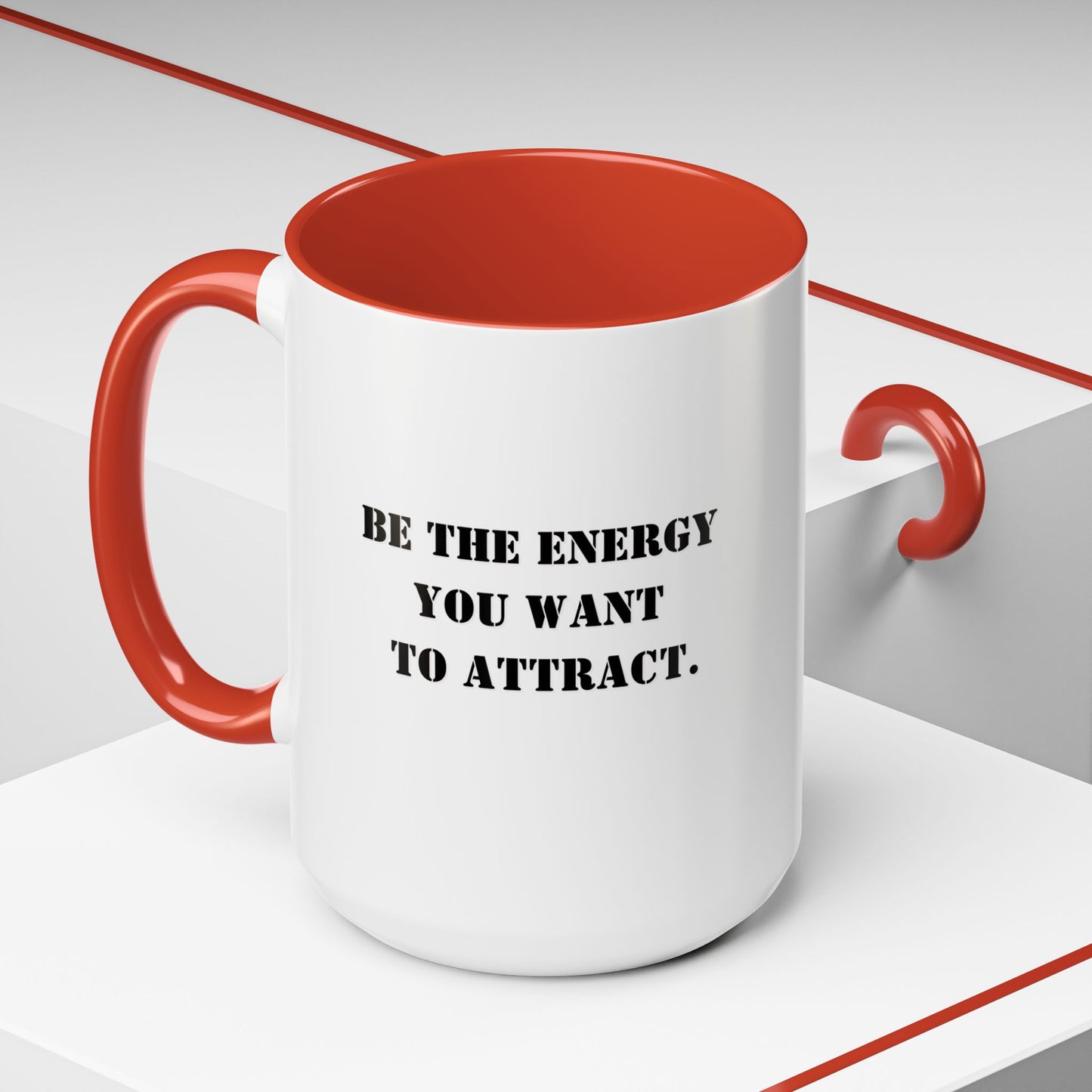 Motivational mug New year motivation Be the energy you want to attract mug Morning affirmation mug Christmasgift for her gift for him bestie