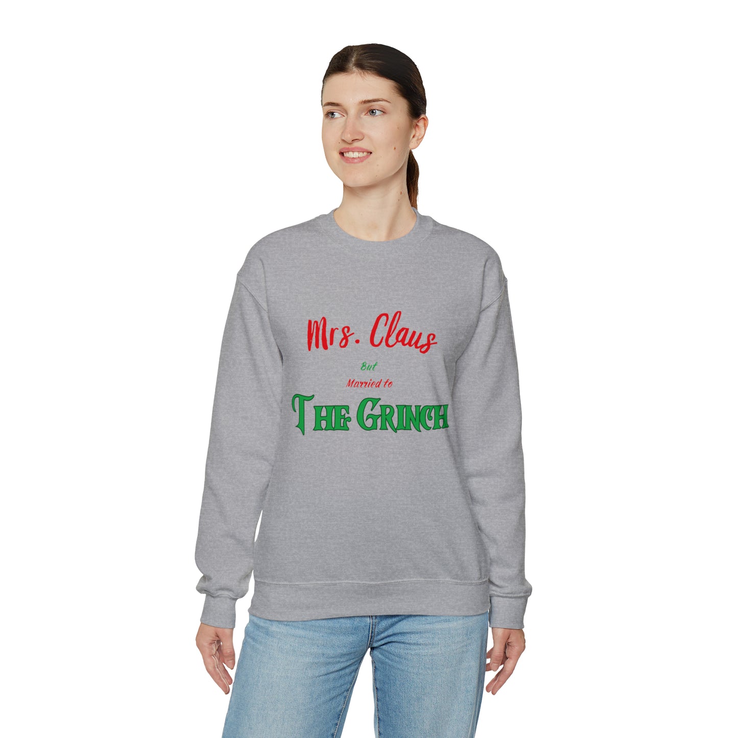 Mrs Claus sweater married to the grinch sweatshirt Merry Christmas Sweatshirt for Women Christmas Shirt Holiday Christmas gift for her