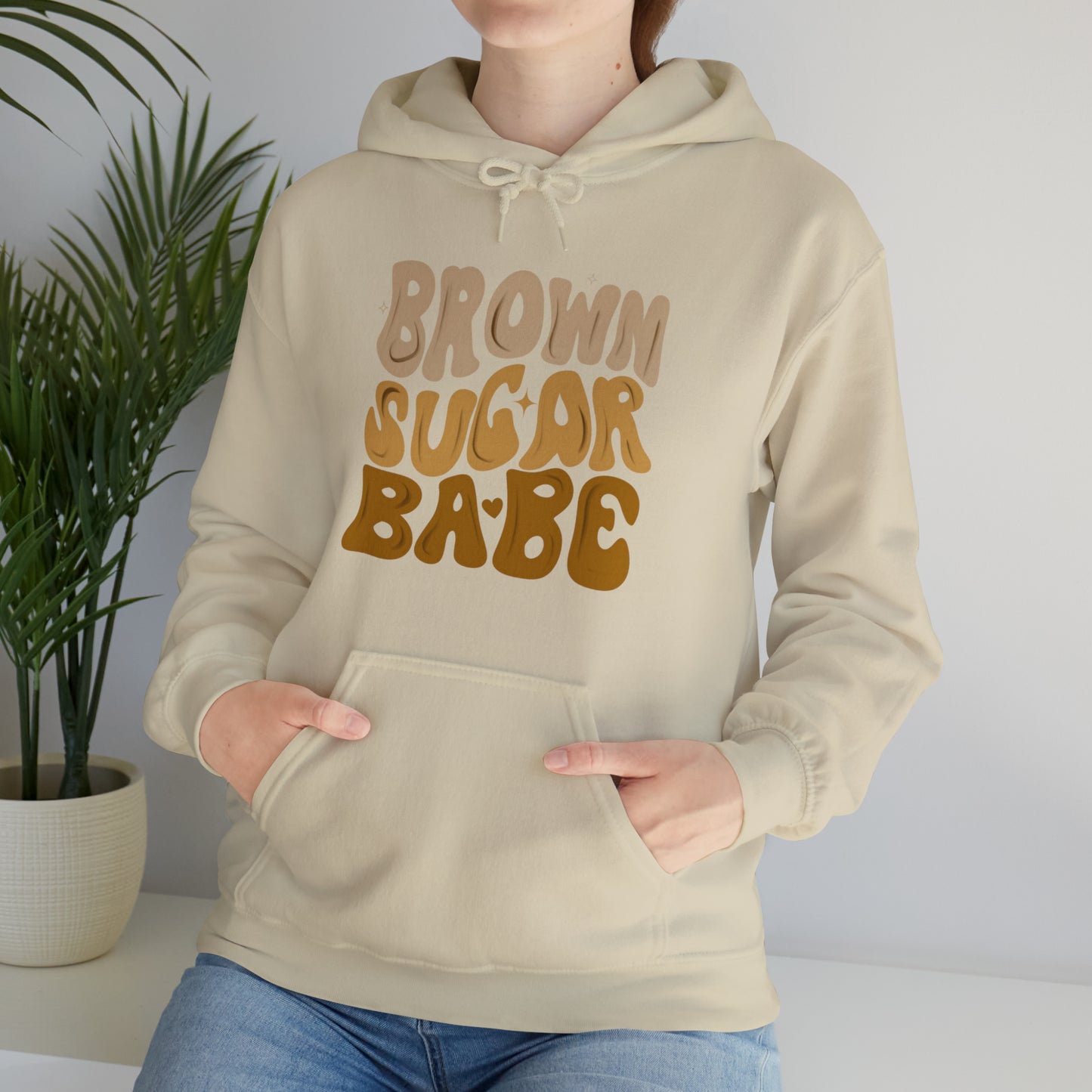 Brown sugar babe hoodie, gift for her, best friend gift, birthday vacation, Unisex Heavy Blend Hooded Sweatshirt