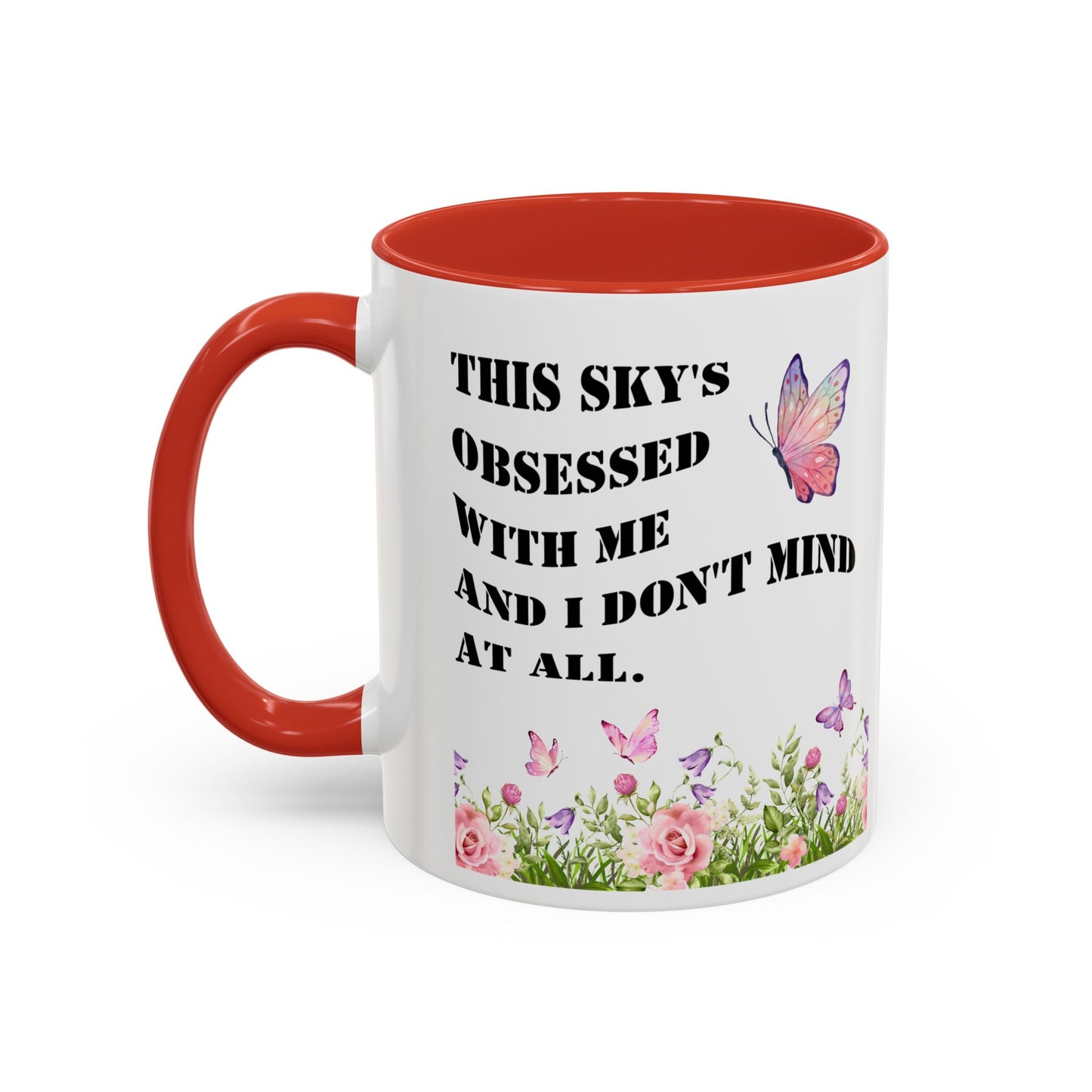 Morning affirmations mug sky's obsessed with me manifesting mug delulu era mug Christmas gift for her gift for him bestie Mug