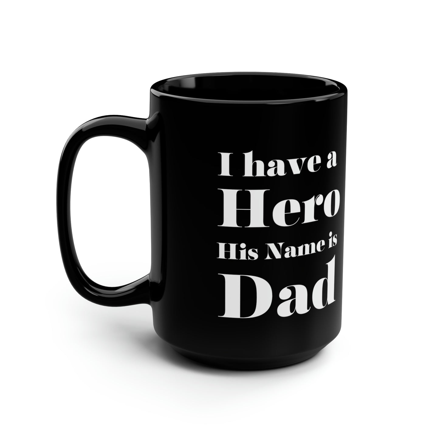 Hero dad mug black mug 15 oz bring functional word fuck giftmerch office funny gift best friend gift Christmas