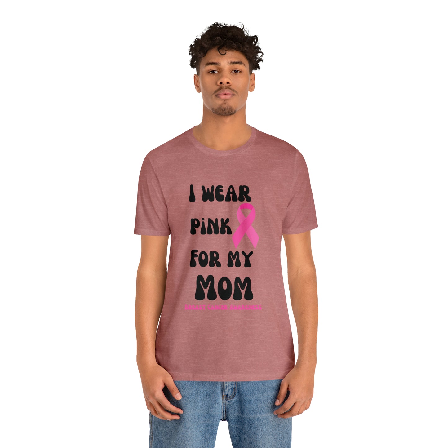 Breast cancer awareness shirt I wear pink tshirt for my mom shirt survivor Shirt October pink awareness Gift Christmas gift