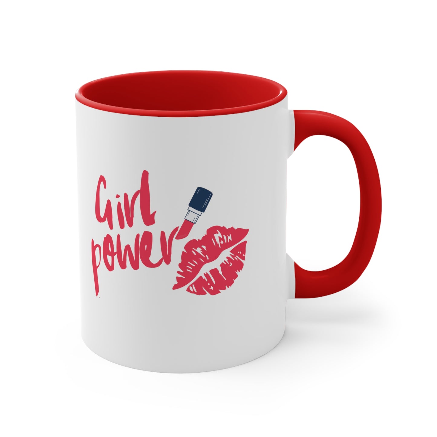 Girl power mug red lipstick mug bestie gift Christmas mug teacher gift coffee mug Christmas gift for for her tea gift for him 11oz