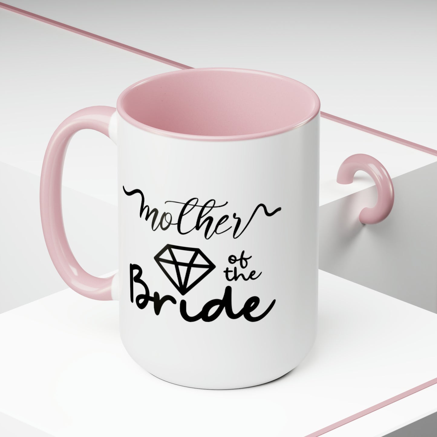 Mother of the bride Mug, Two-Tone Coffee Mugs, 15oz, gift for mom