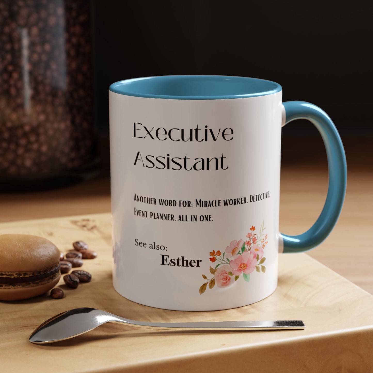 Executive Assistant mug Custom gift flowers coffee mug bestie gift Coworker Gift Christmas Office Gift OfficeMug Christmas Mug Supervisor
