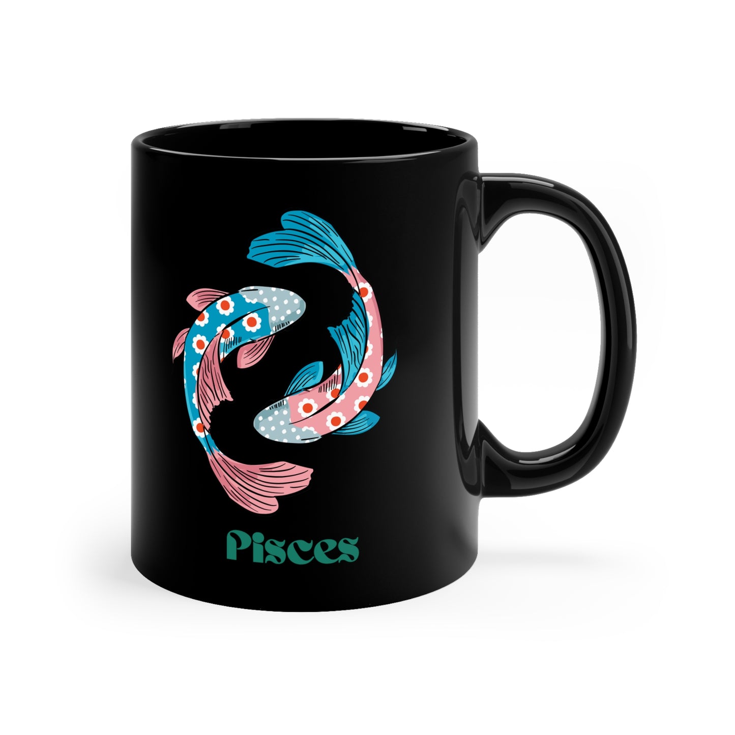 Pisces zodiac sign mug 11oz Mug Christmas Gift for her gift for him Funny Gifts Ideas Birthday Gifts for her gift for him Mug Black Mug