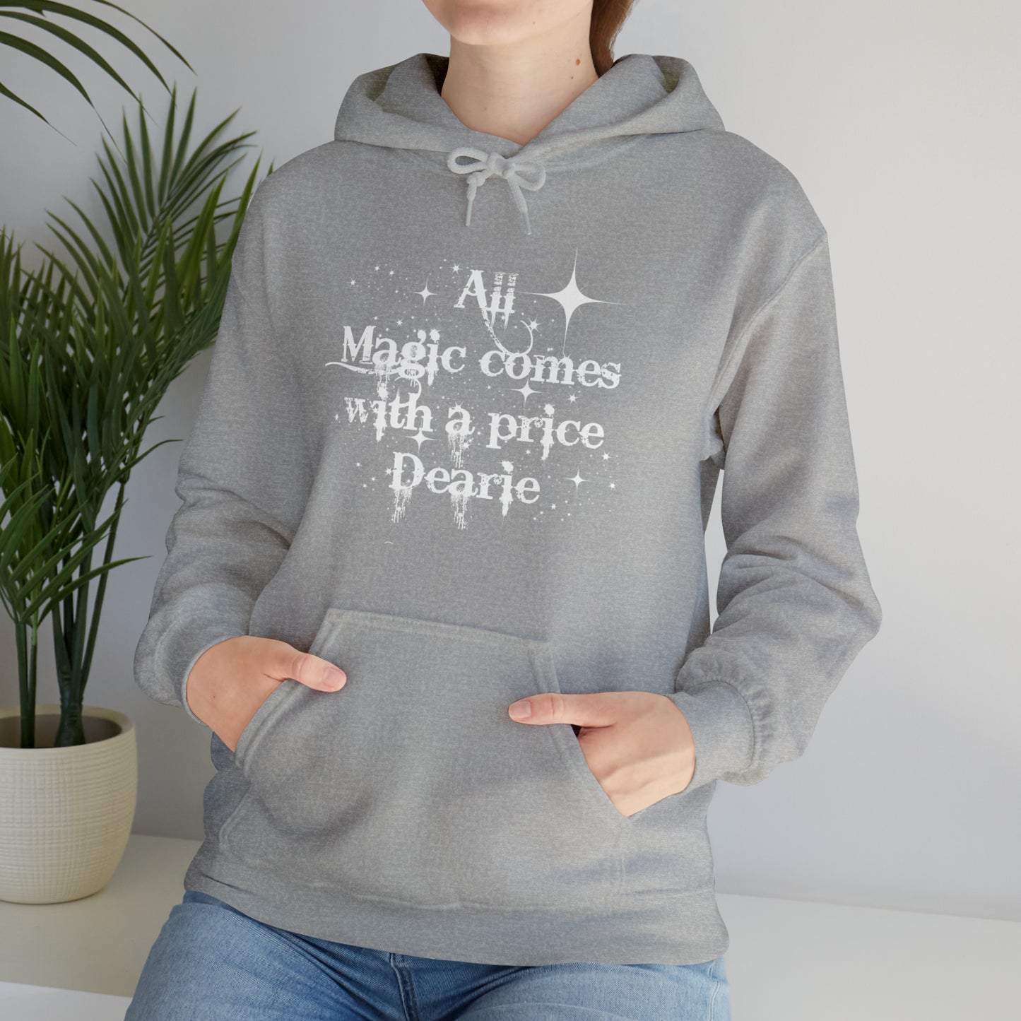 All magic comes with a price Dearie hoodie,OUAT Fan gift, Rumpelstiltskin gift for her, Christmas gift, Unisex Heavy Blend Hooded Sweatshirt
