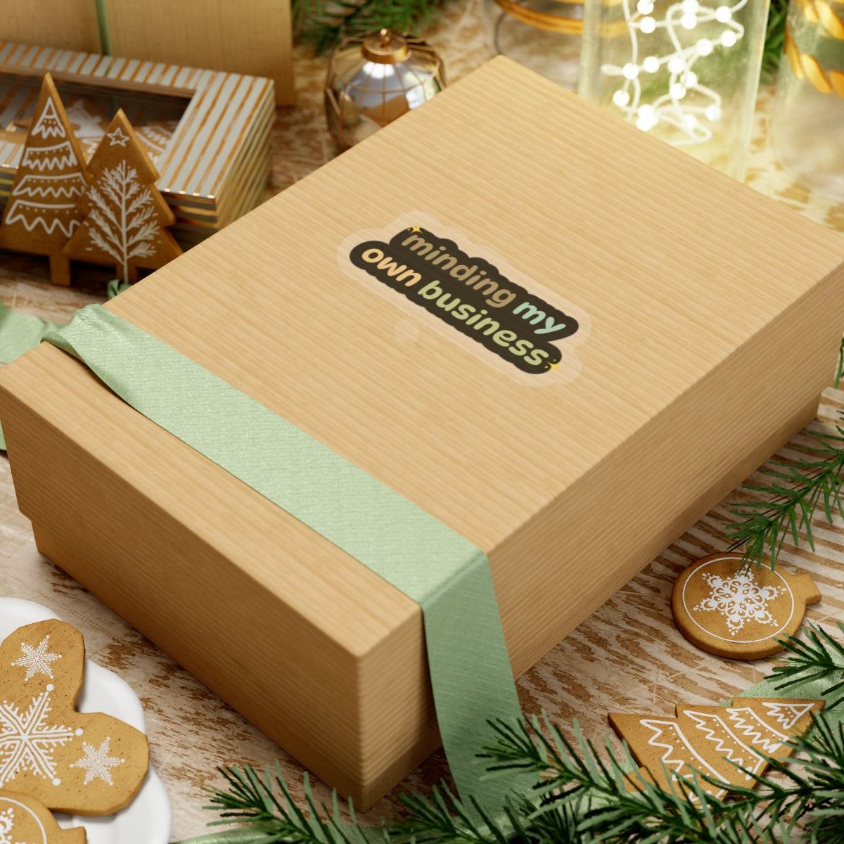 Minding my own business sticker Motivational sticker entrepreneurship sticker Motivating sticker gift for her vday gift for him girlboss