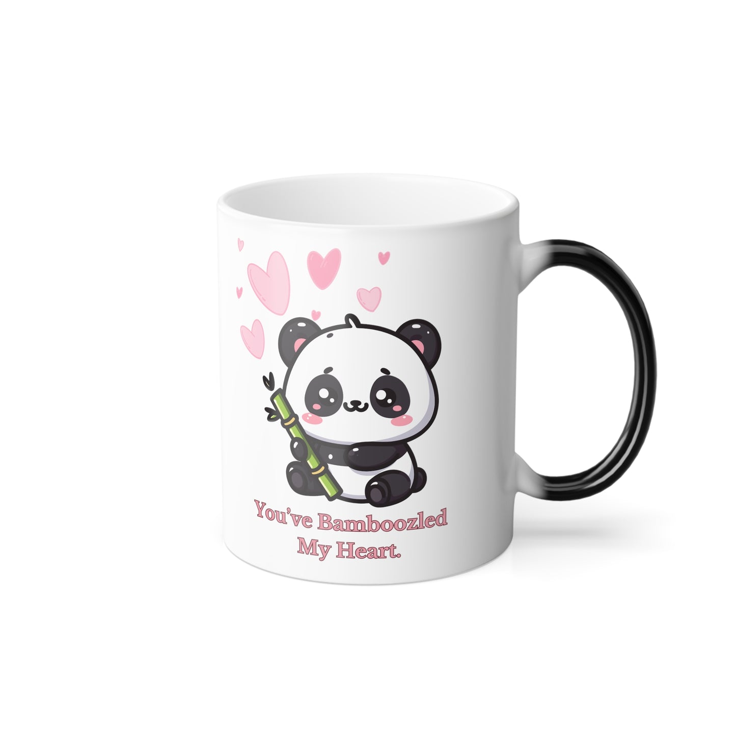 You've Bamboozled my heart mug Vday funny panda love mug bamboo pun gift proposal gift bestie gift for her gift for him Color Morphing Mug