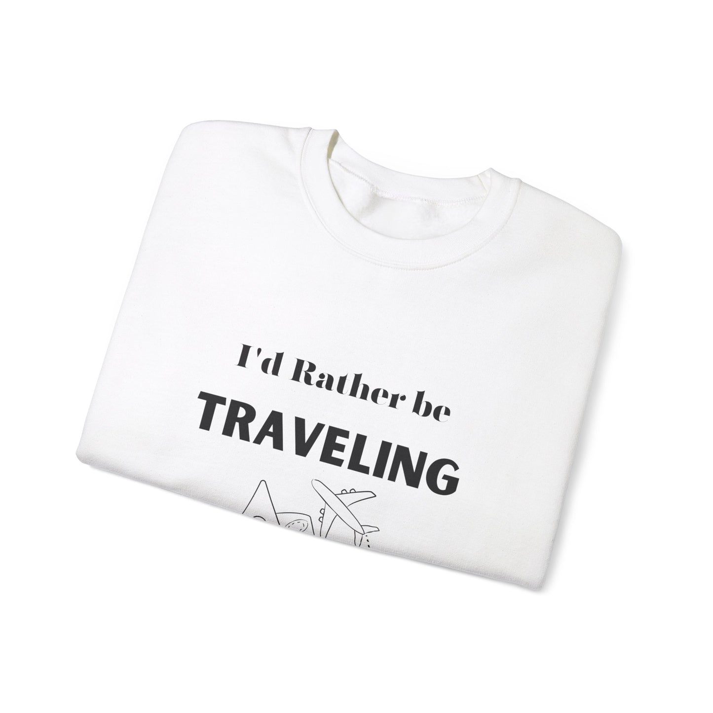 I'd rather be traveling sweater travel lover gift vacation sweatshirt valentines shirt gift for her best friend gift galentine's day