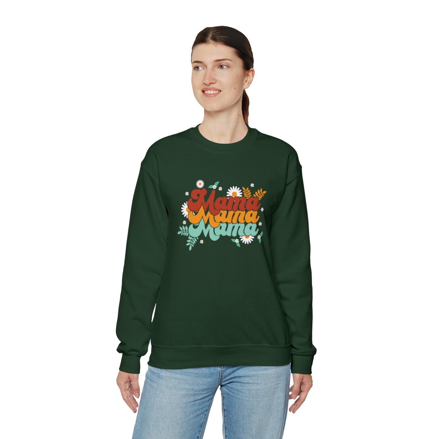 Mama floral vibes sweater, Mother Mom sweatshirt, Gift for mom, Christmas gift for her, yoga wear for her,for him, Birthday gift for her,Ga