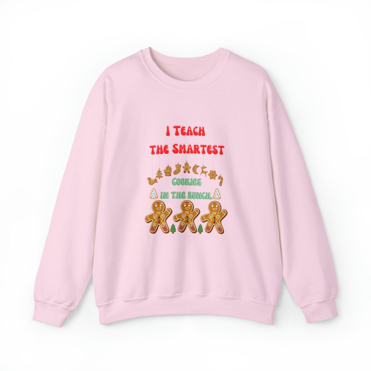 Smartest cookies sweater teacher Christmas sweater Christmas gingerbread cookies house sweatshirt Bright teacher Christmas gift for her