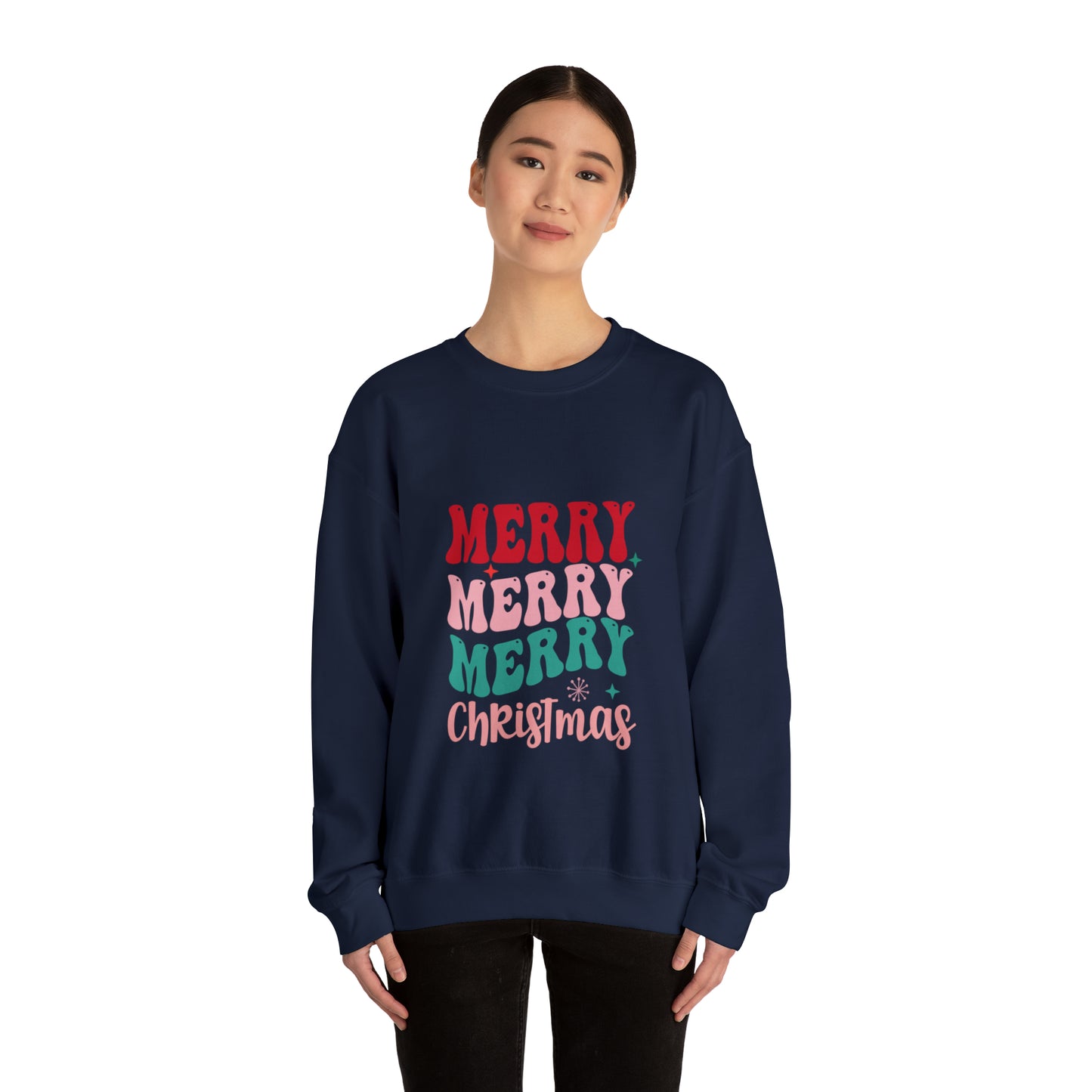 Merry Christmas sweater Mama claus sweater Festive sweater Bright Christmas sweatshirt gift for her gift for Women Holiday Christmas gift