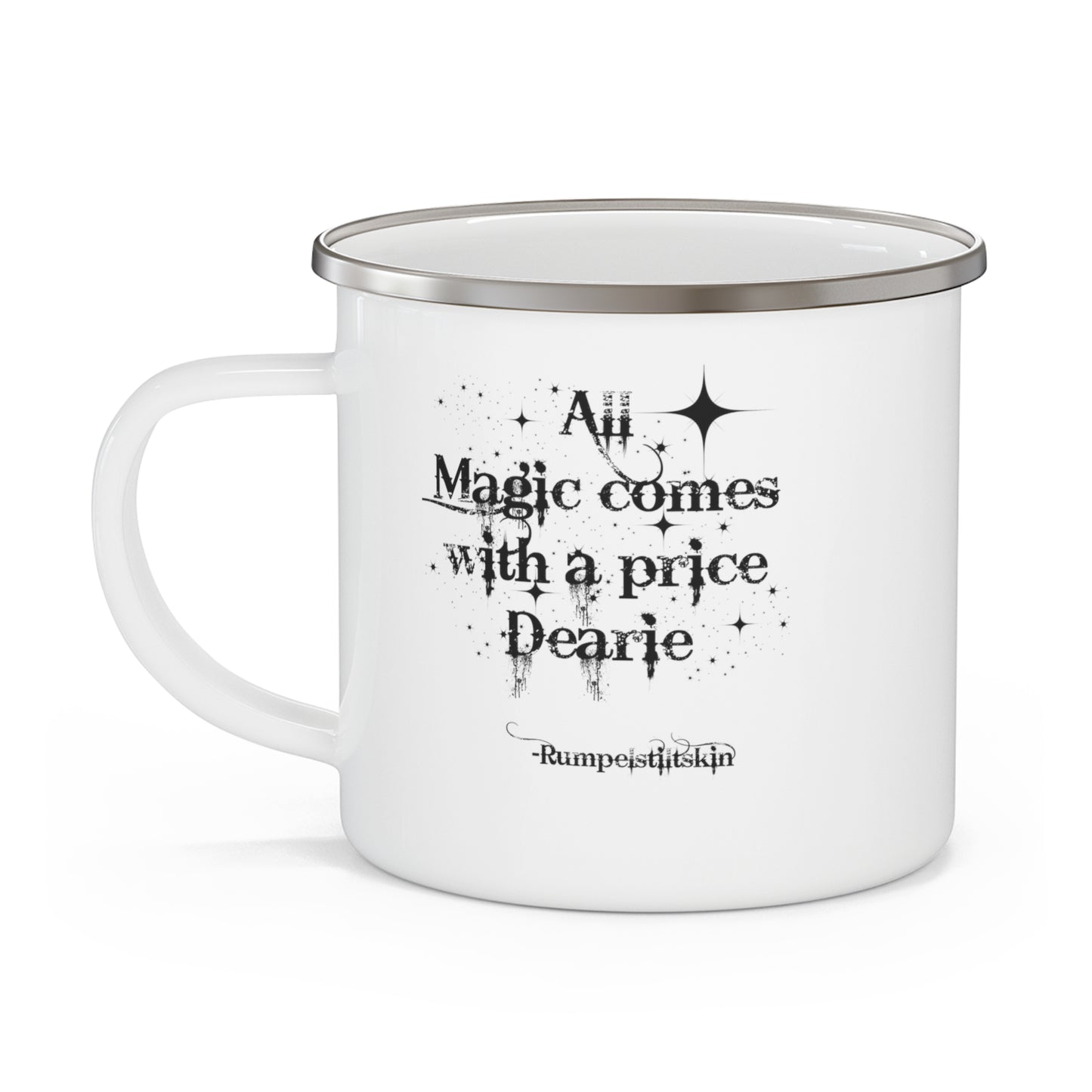 Once upon a time mug, Gift for her, Gift for him, Unisex gifts, gift for wife,gift for Mom, gift for wife, Christmas gift for her Enamel Cam