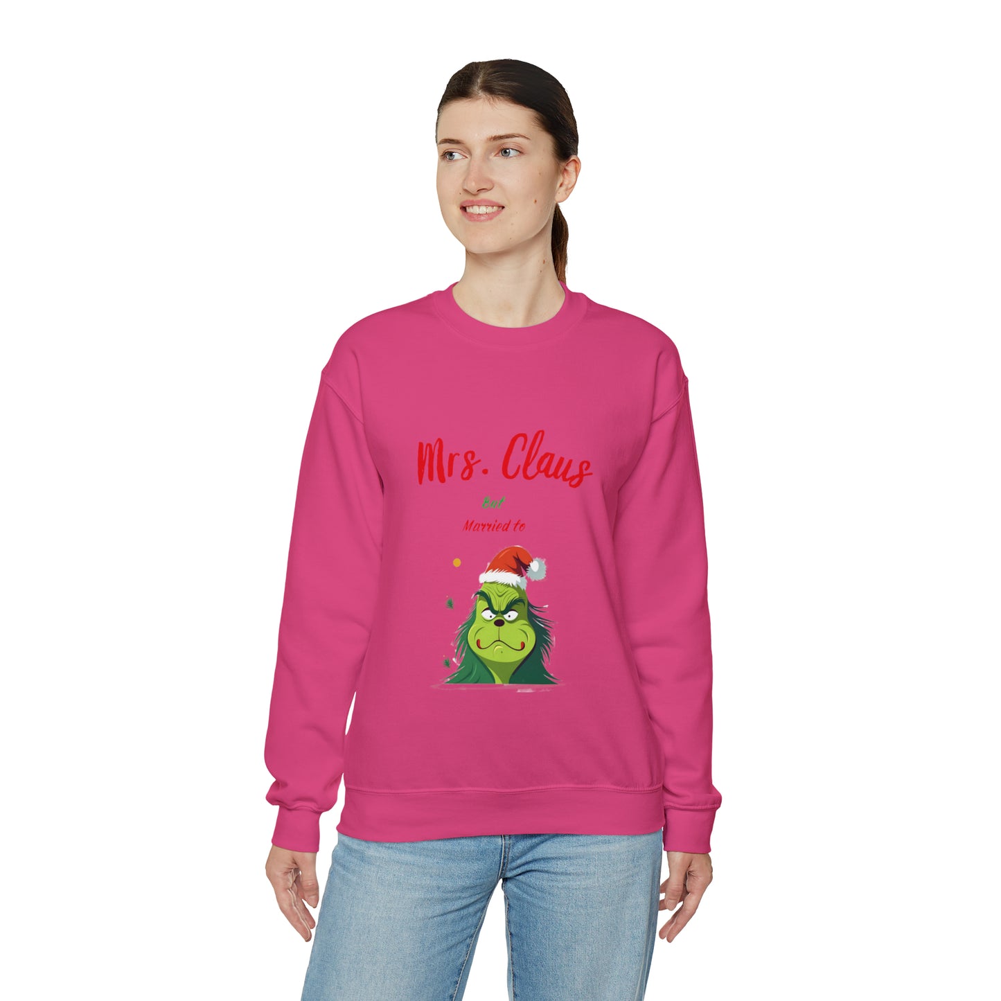 Mrs Claus sweater married to the grinch sweatshirt Merry Christmas Sweatshirt for Women Christmas Shirt Holiday Christmas gift for her