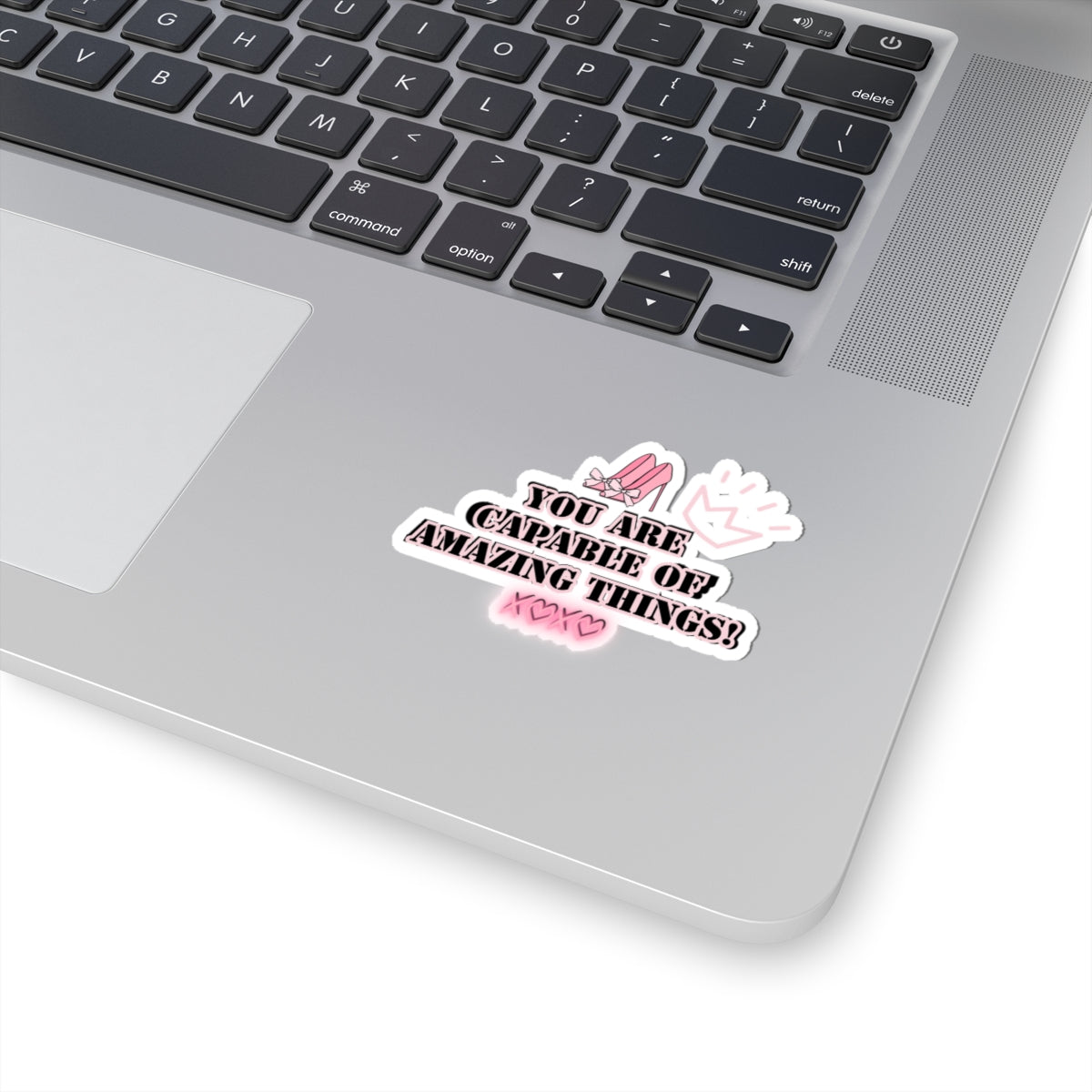 Girlboss sticker motivational sticker you are capable of amazing things sticker pink heels sticker Beautiful sticker loved gift for her vday