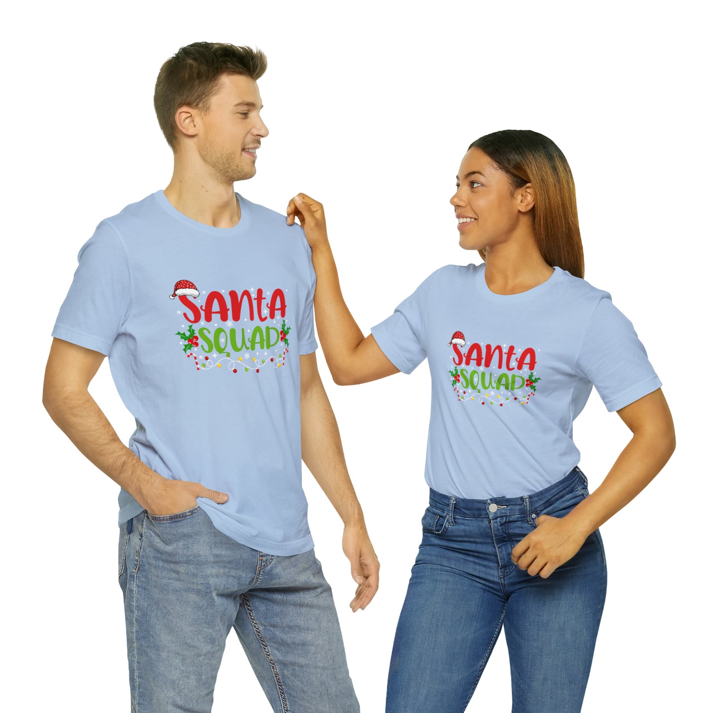 Santa's squad Matching Family Christmas Shirts Santa claus Hat family tshirts Family Christmas Shirt Xmas Tee Custom Christmas Tshirt photos