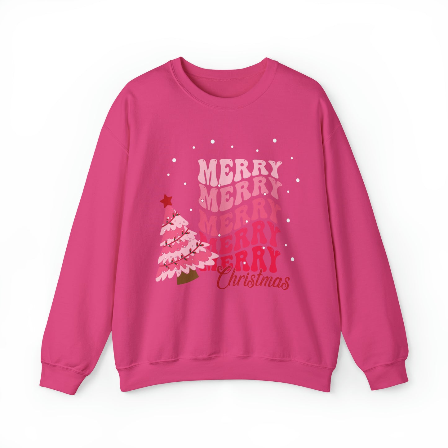 Festive AF sweater Pink Merry Bright Christmas Sweatshirt for Women Christmas Shirt Sweater Holiday Christmas gift for her gift for him