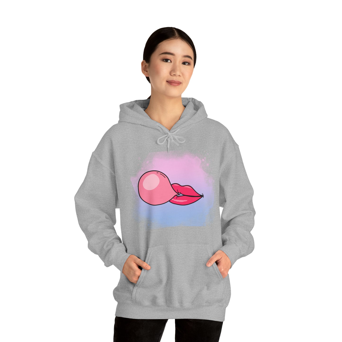 Bubble Gum kiss Hoodie, Summer Bubblegum shirt, Birthday gift for her, Galantine gift for her, best friend gift,birthday vacation,Unisex