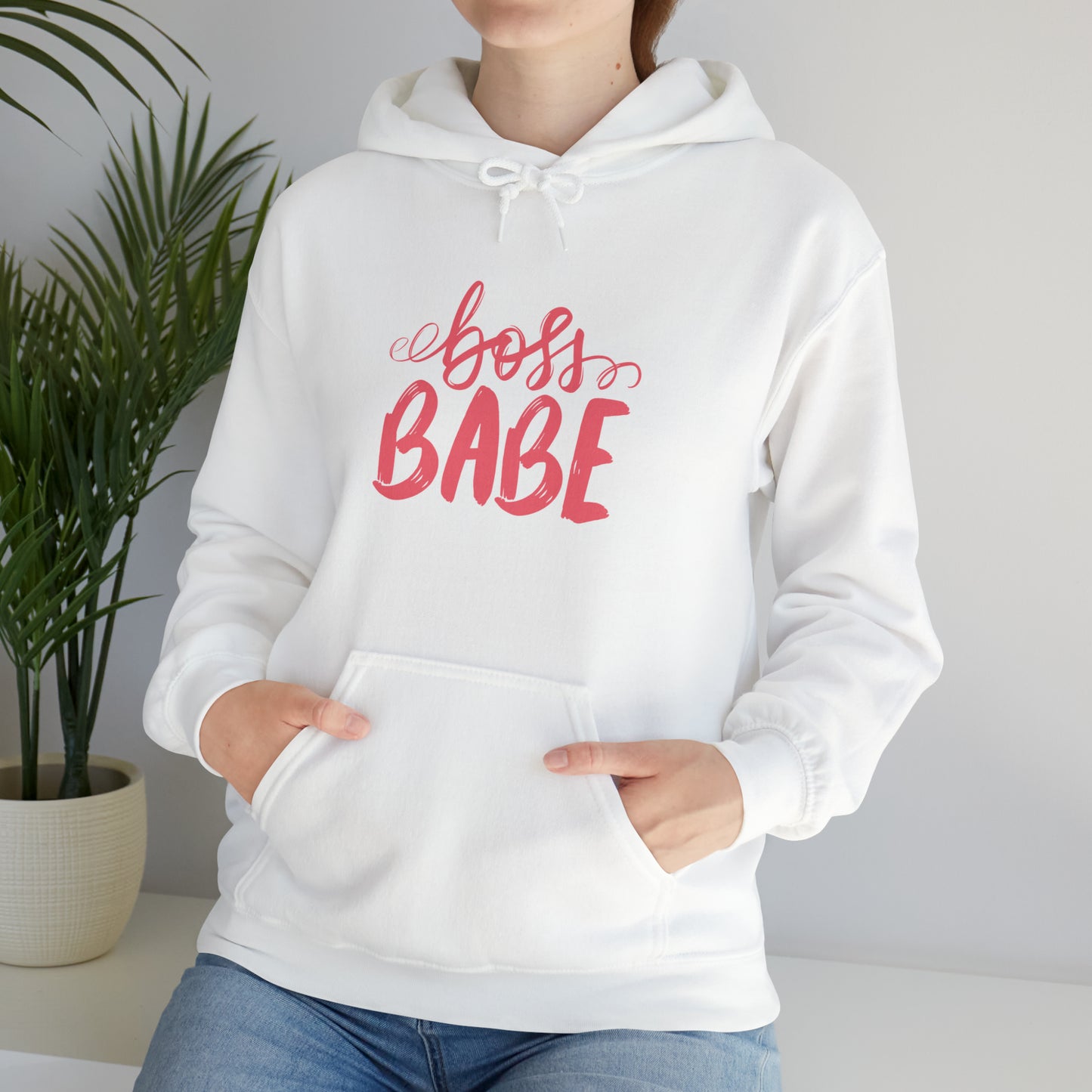 Boss Babe hoodie, boss babe energy, gift for her, millionaire babe, Unisex Heavy Blend Hooded Sweatshirt