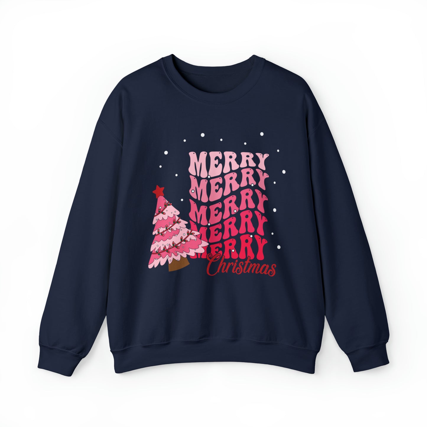 Festive AF sweater Pink Merry Bright Christmas Sweatshirt for Women Christmas Shirt Sweater Holiday Christmas gift for her gift for him