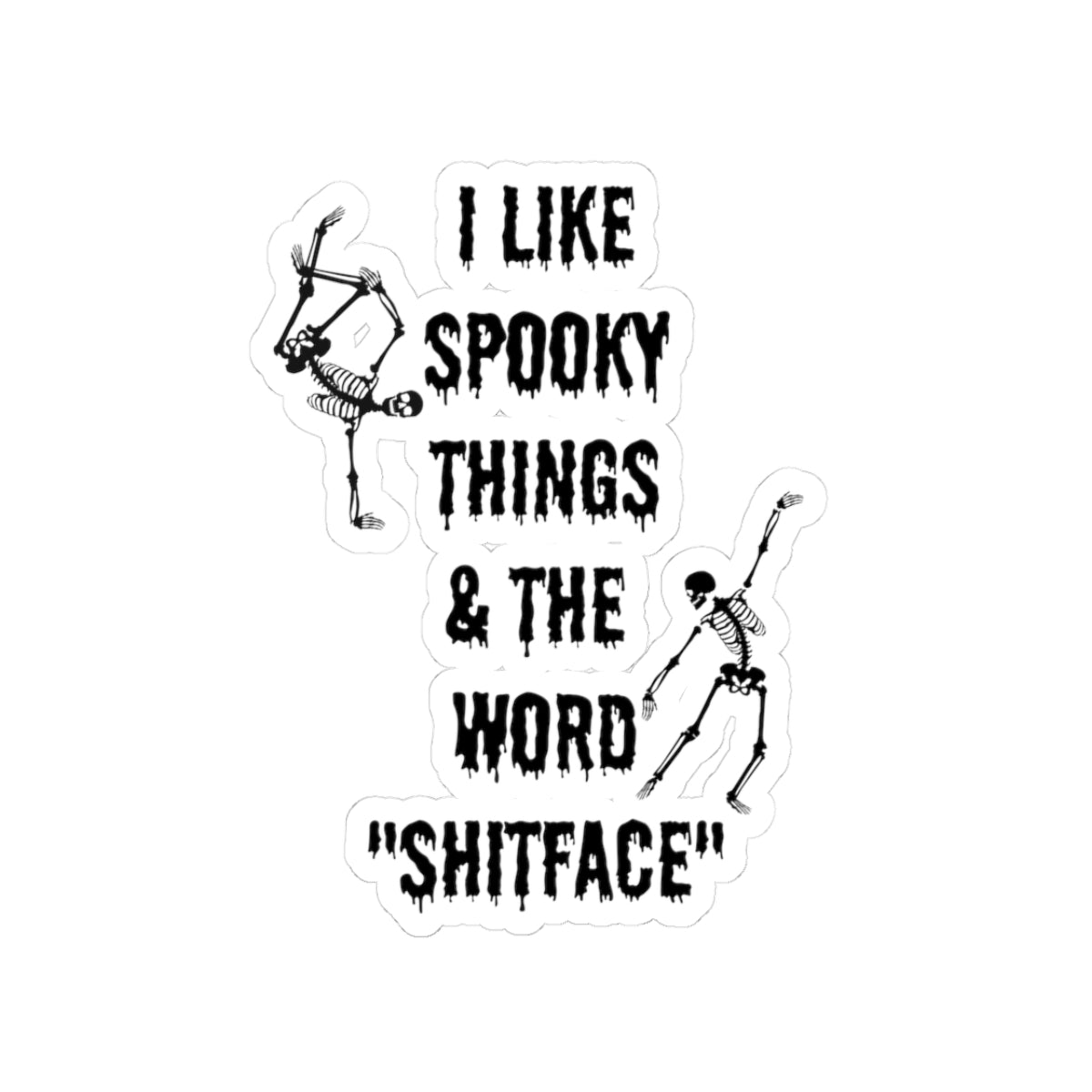 Spooky things sticker word shitface sticker Witchy Broom sticker funny wizard sticker motivational sticker bestie stickers gift bestfriend