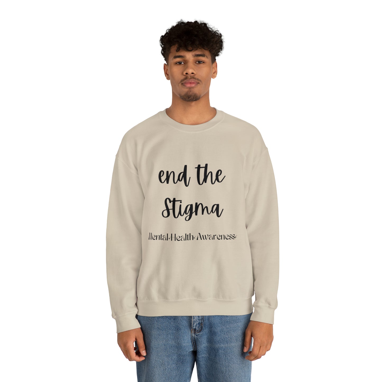 End the stigma sweater mental health awareness sweatshirt self care sweater anxiety sweatshirt psychologist tee Motivational shirt