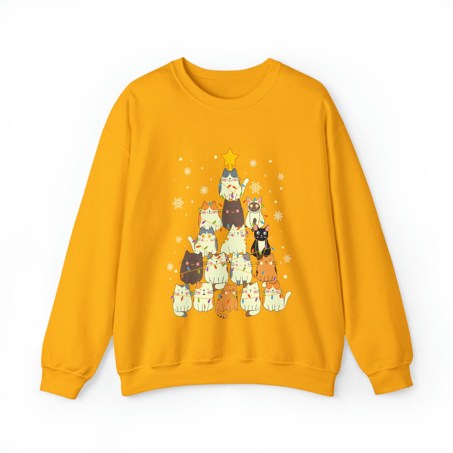 Cat Christmas sweater Kitty Christmas tree sweatshirt Family matching Merry Bright Christmas sweatshirt Christmas Sweater Holiday Christmas
