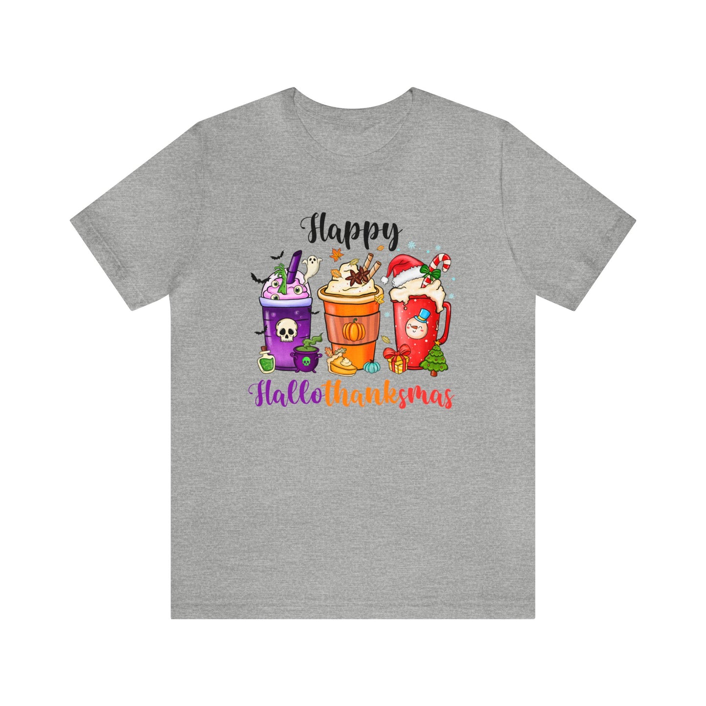 Happy Halloween shirt Fall drinks shirt Halloween shirt gift for her gift for him happy Hallothanksmas Shirt Christmas gift Thanksgiving