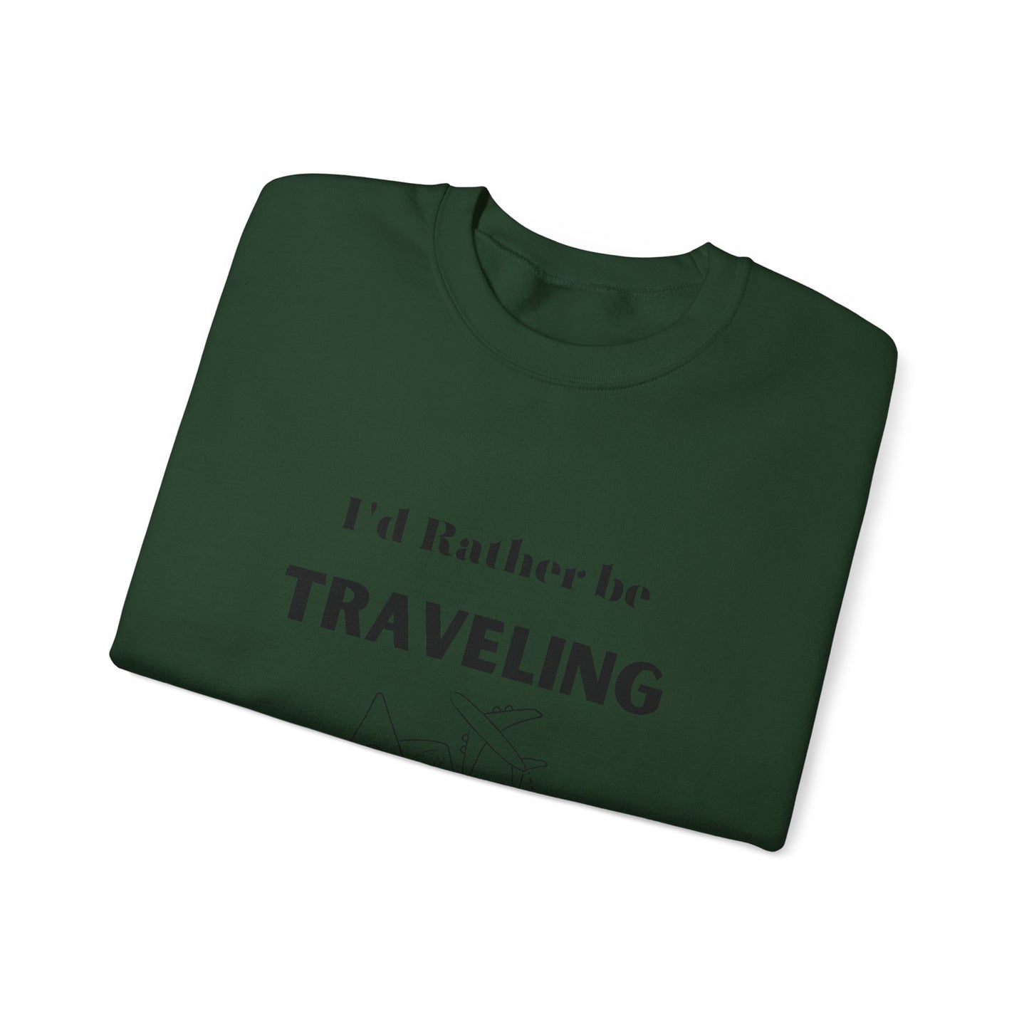 I'd rather be traveling sweater travel lover gift vacation sweatshirt valentines shirt gift for her best friend gift galentine's day