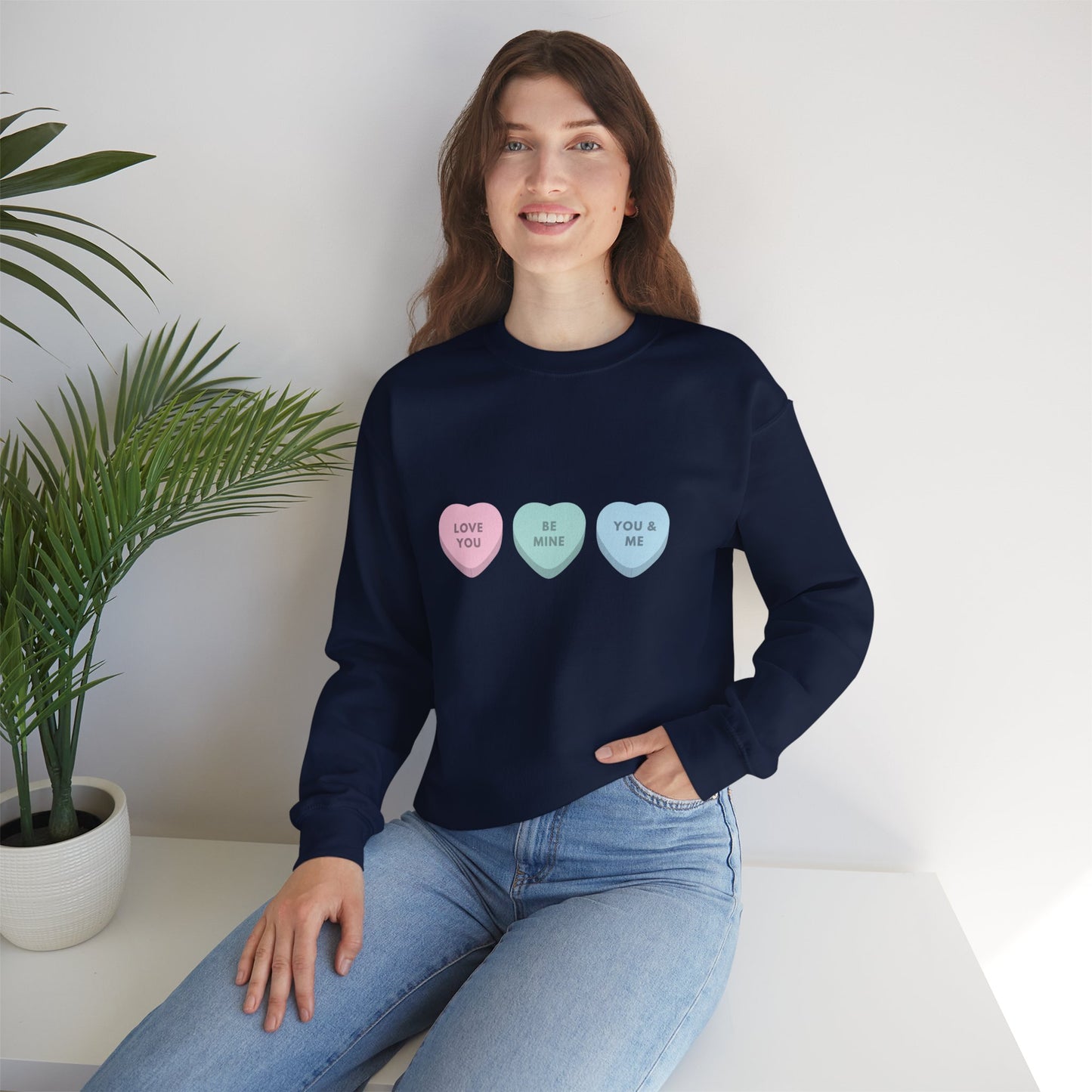 Valentines Day sweatshirt Gift for her gift for him valentines crew neck be mine candy sweater funny sweater Love shirt Valentine's shirt