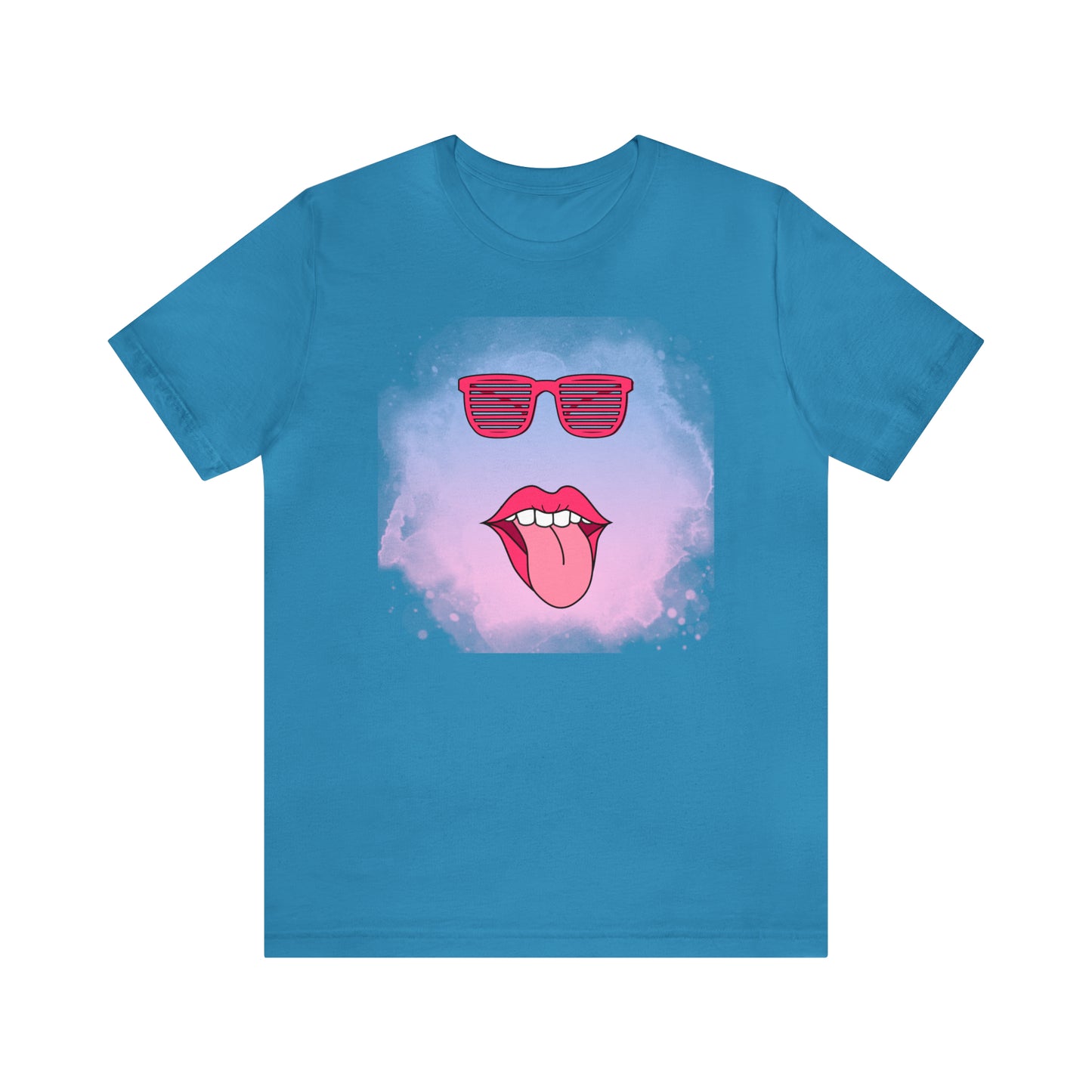 Lip Sunglasses t-shirt, Bubble gum kiss shirt,Pink Gum Shirt,Galantine gift travel shirt,best friend trip,girls vacation trip, Unisex Jersey
