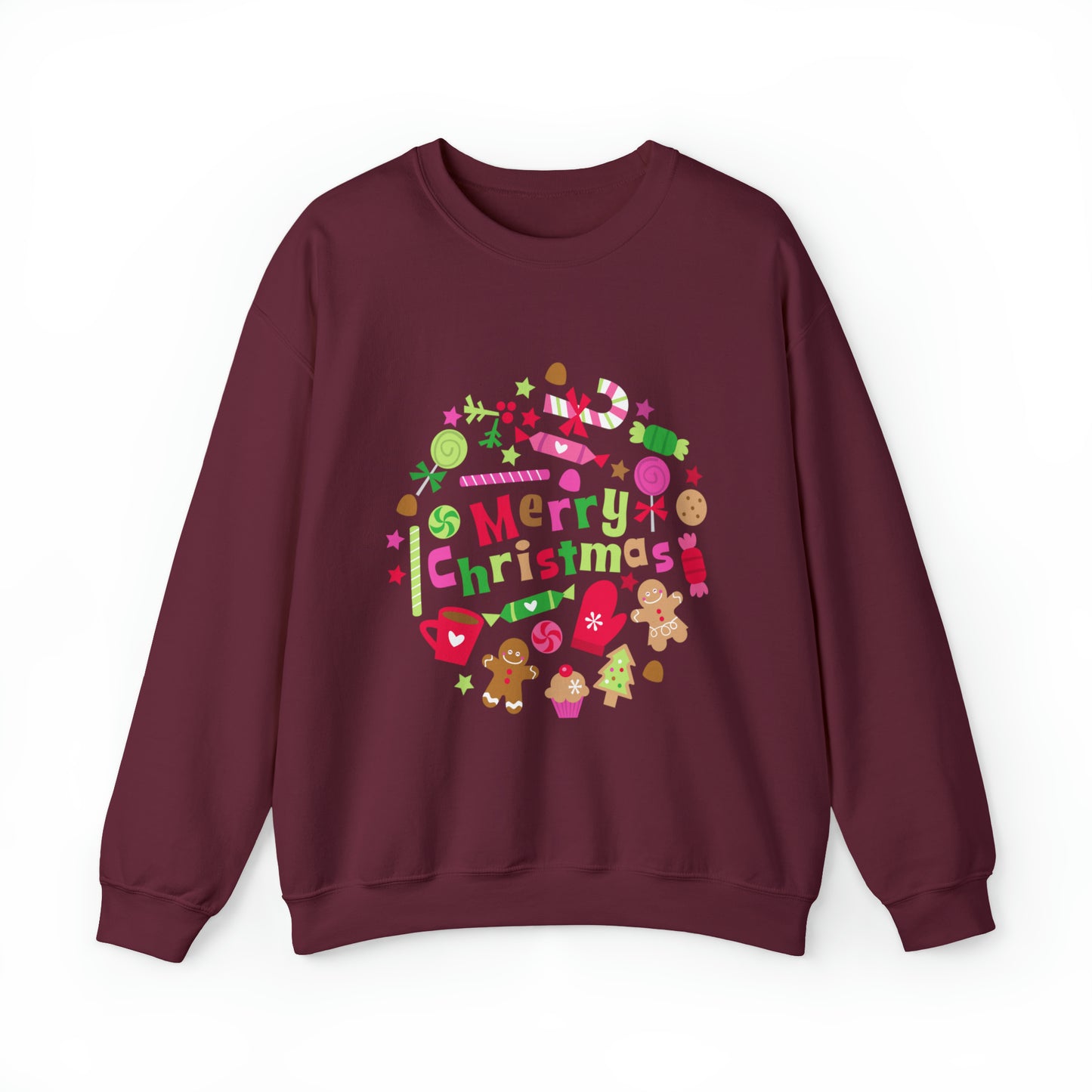Candy Christmas sweater Merry Bright Christmas sweatshirt Christmas Sweatshirt for her Christmas family Shirt Christmas gift for him