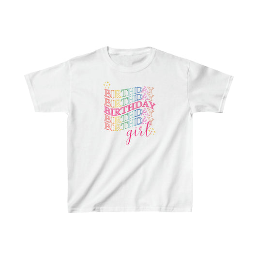 Birthday girl shirt kid wavy birthday party shirt Christmas shirt Rainbow cloud kid shirt birthday shirts birthday world shirt kid shirt