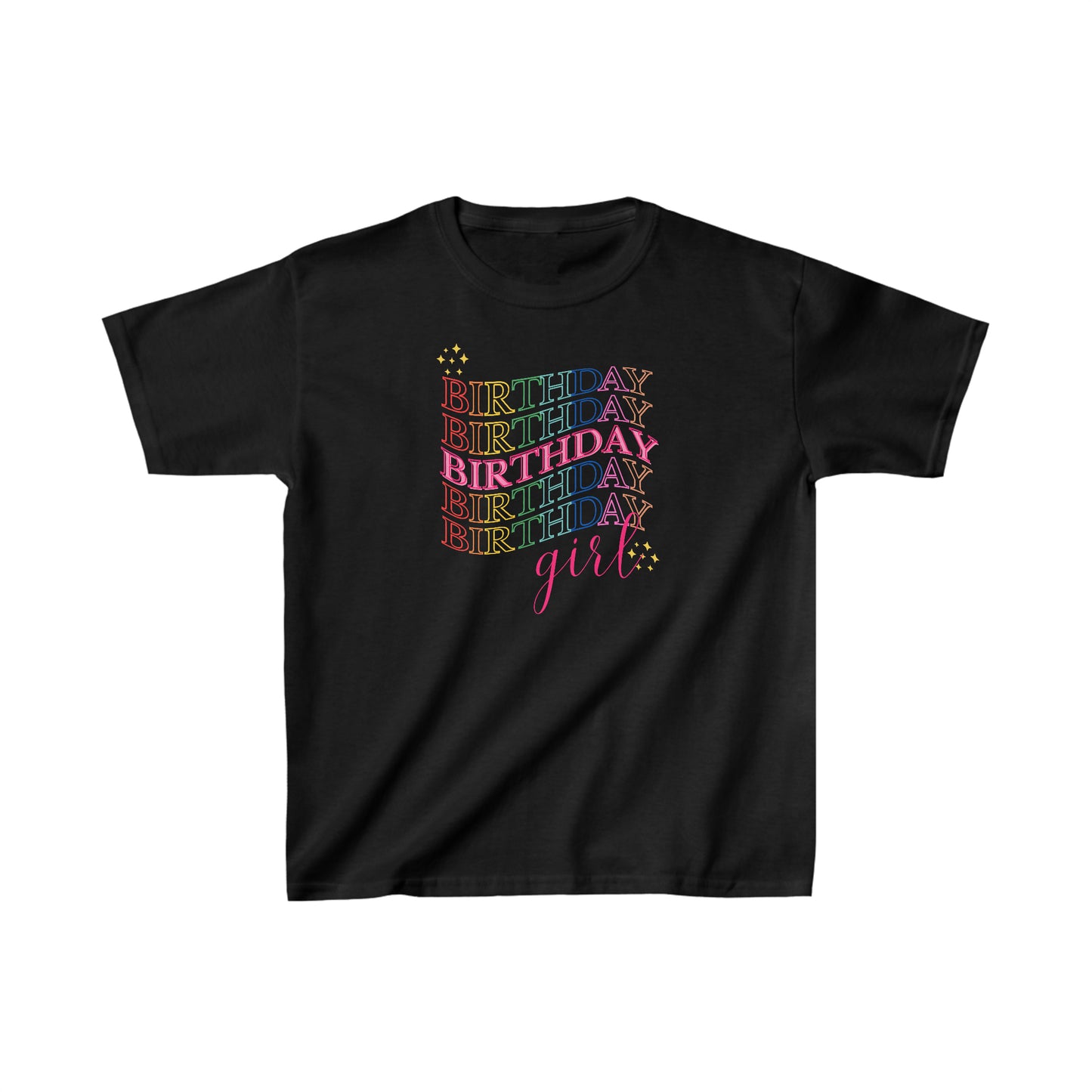 Birthday girl shirt kid wavy birthday party shirt Christmas shirt Rainbow cloud kid shirt birthday shirts birthday world shirt kid shirt