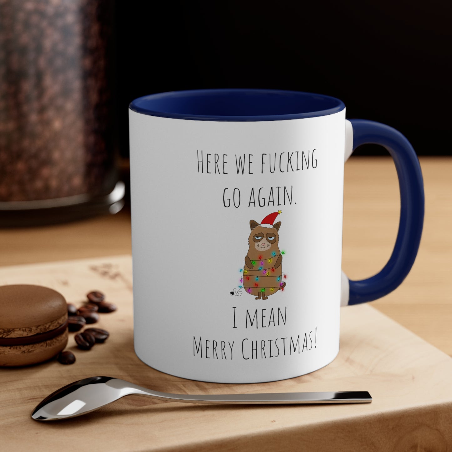 Grumpy cat Christmas mug 11oz Christmas gift for her gift favorite aunt gift coffee lover gift tea gift for her coffee Mug 11oz