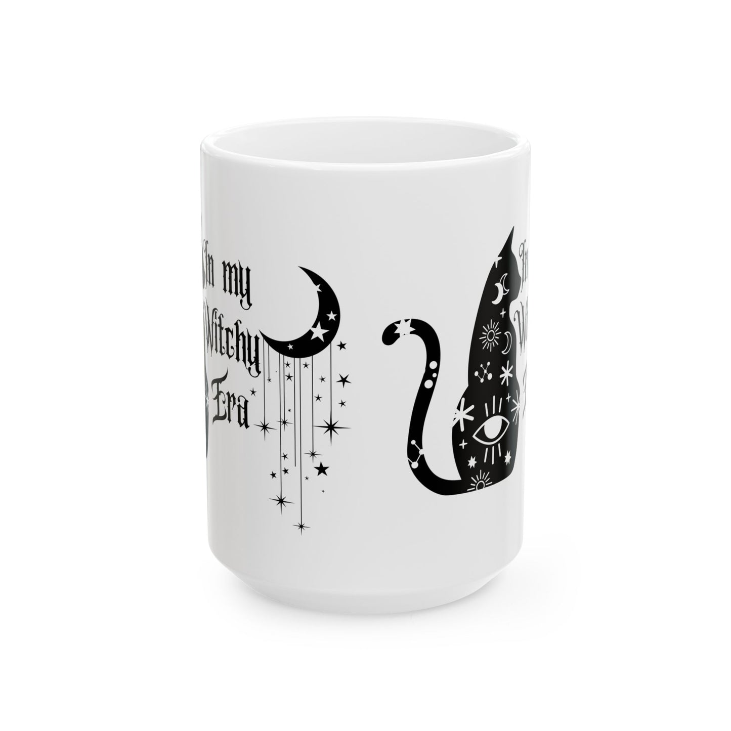 Halloween mug Witchy era mug Spooky mug black cat mug this and word fuck office funny gift best friend gift Christmas Ceramic (11oz, 15oz)
