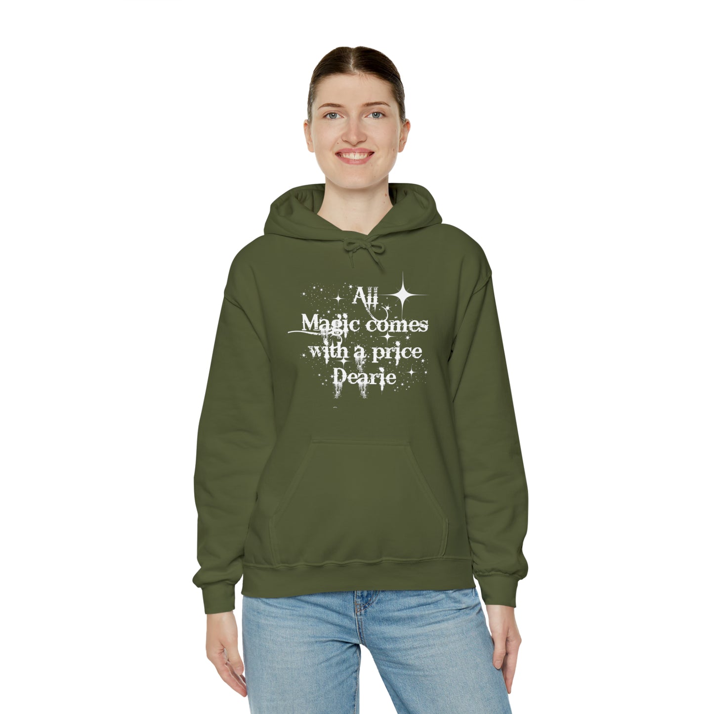All magic comes with a price Dearie hoodie,OUAT Fan gift, Rumpelstiltskin gift for her, Christmas gift, Unisex Heavy Blend Hooded Sweatshirt