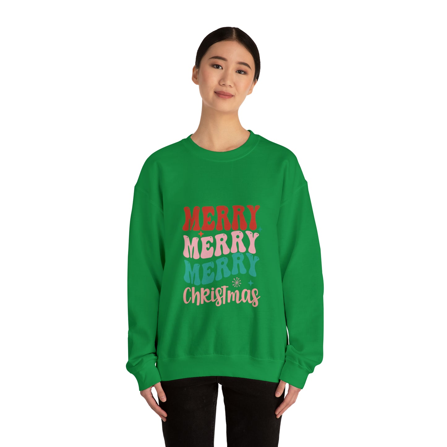 Merry Christmas sweater Mama claus sweater Festive sweater Bright Christmas sweatshirt gift for her gift for Women Holiday Christmas gift