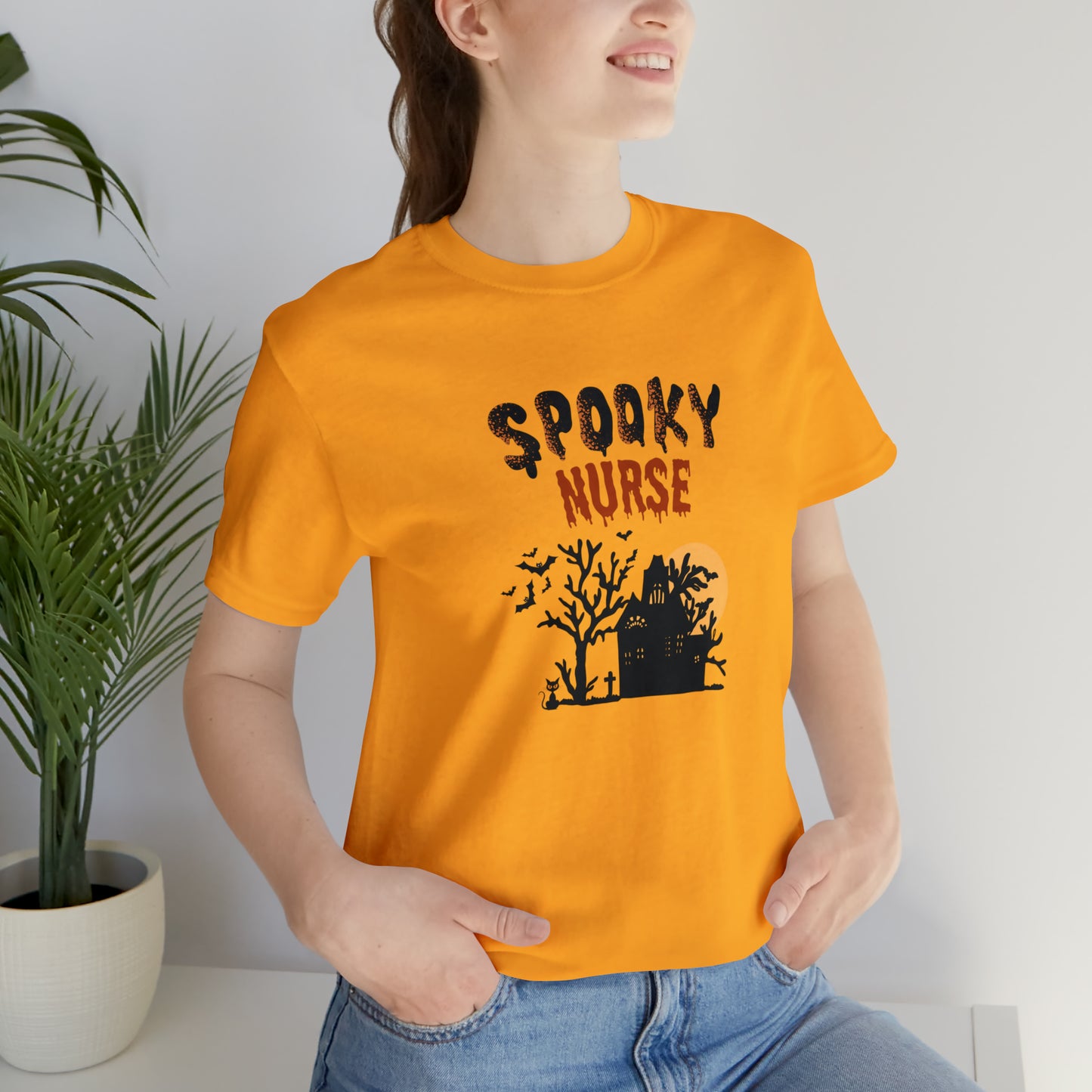 Spooky Nurse Halloween shirt, Nurse trick or treat ghost Halloween tshirt,Halloween Sweatshirt,Spooky Season T Shirt,Christmas gift