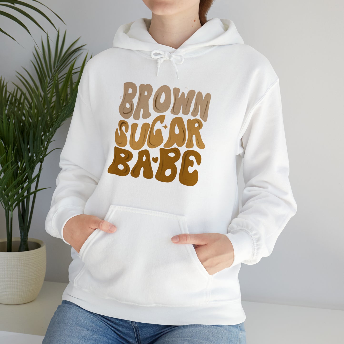 Brown sugar babe hoodie, gift for her, best friend gift, birthday vacation, Unisex Heavy Blend Hooded Sweatshirt