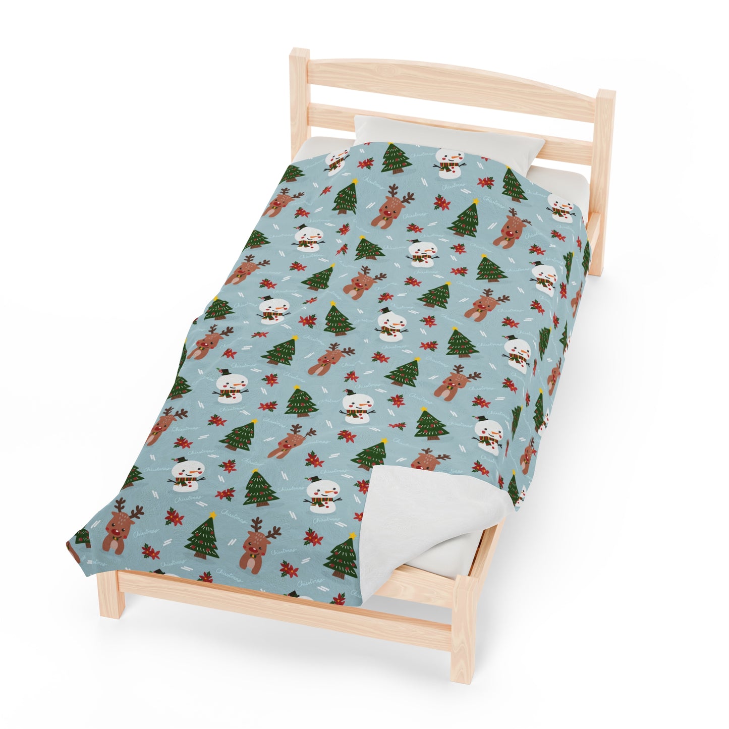 Snowman Christmas tree Blanket holiday blanket christmas movie watching blanket Merry christmas  blanket Velveteen Plush Blanket