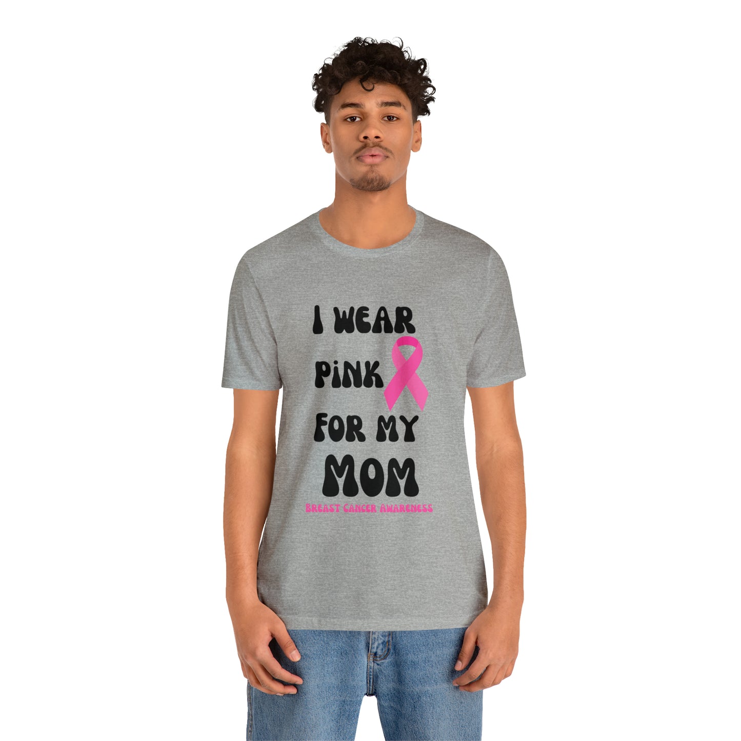 Breast cancer awareness shirt I wear pink tshirt for my mom shirt survivor Shirt October pink awareness Gift Christmas gift