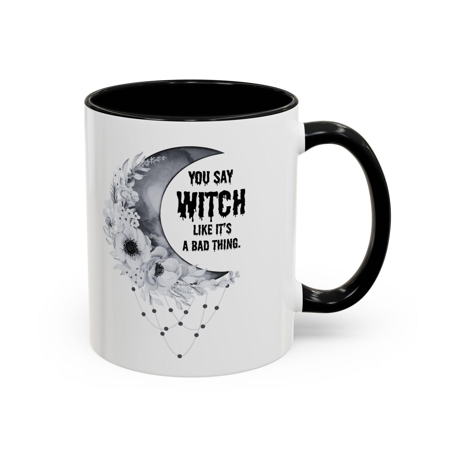Witch mug Halloween mug Spooky things mug office funny gift best friend gift Christmas word fuck sarcastic humour gift Coffee Mug(11, 15oz)