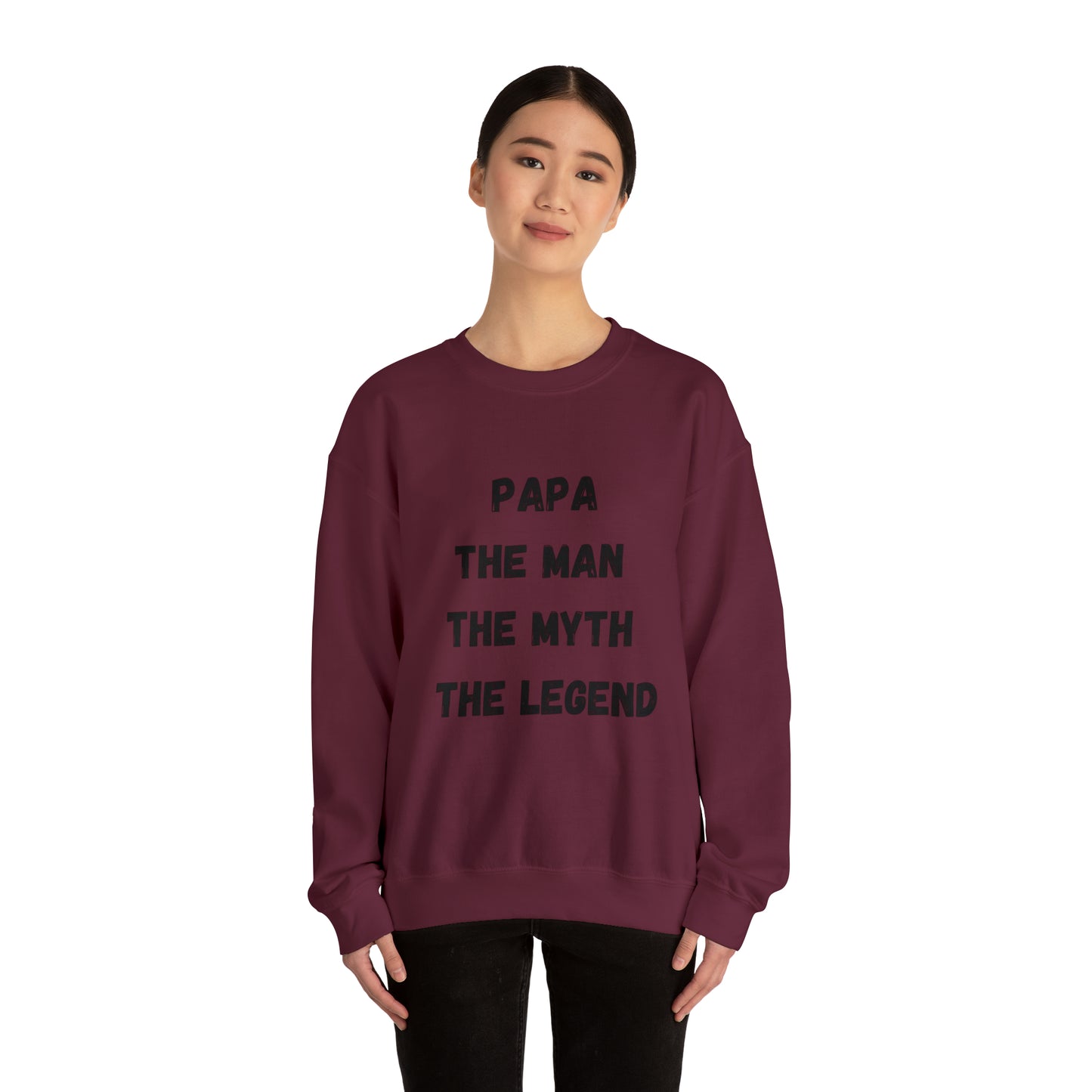 Papa the man the myth the legend Sweatshirt, Gift for Dad sweater father'sday tshirt, Daddy and me Christmas gift, best friend