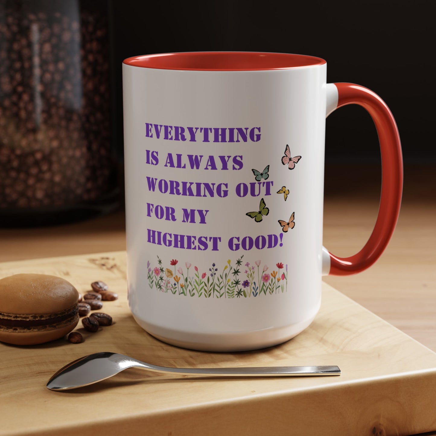 Everything is always working out for me mug Morning affirmation mug shining light mug Delulu mug Christmas gift for her gift for him bestie